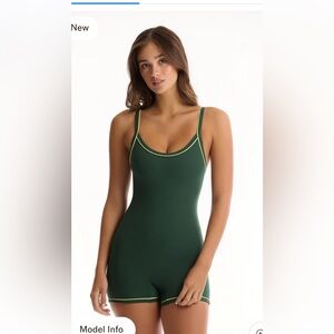 SET Active x 818 Green Jumpsuit with Yellow Accents